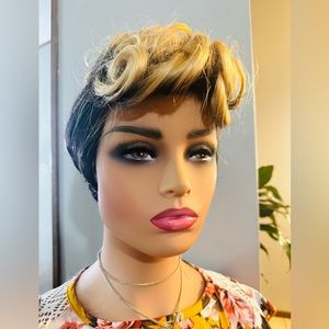 Women pixie human hair